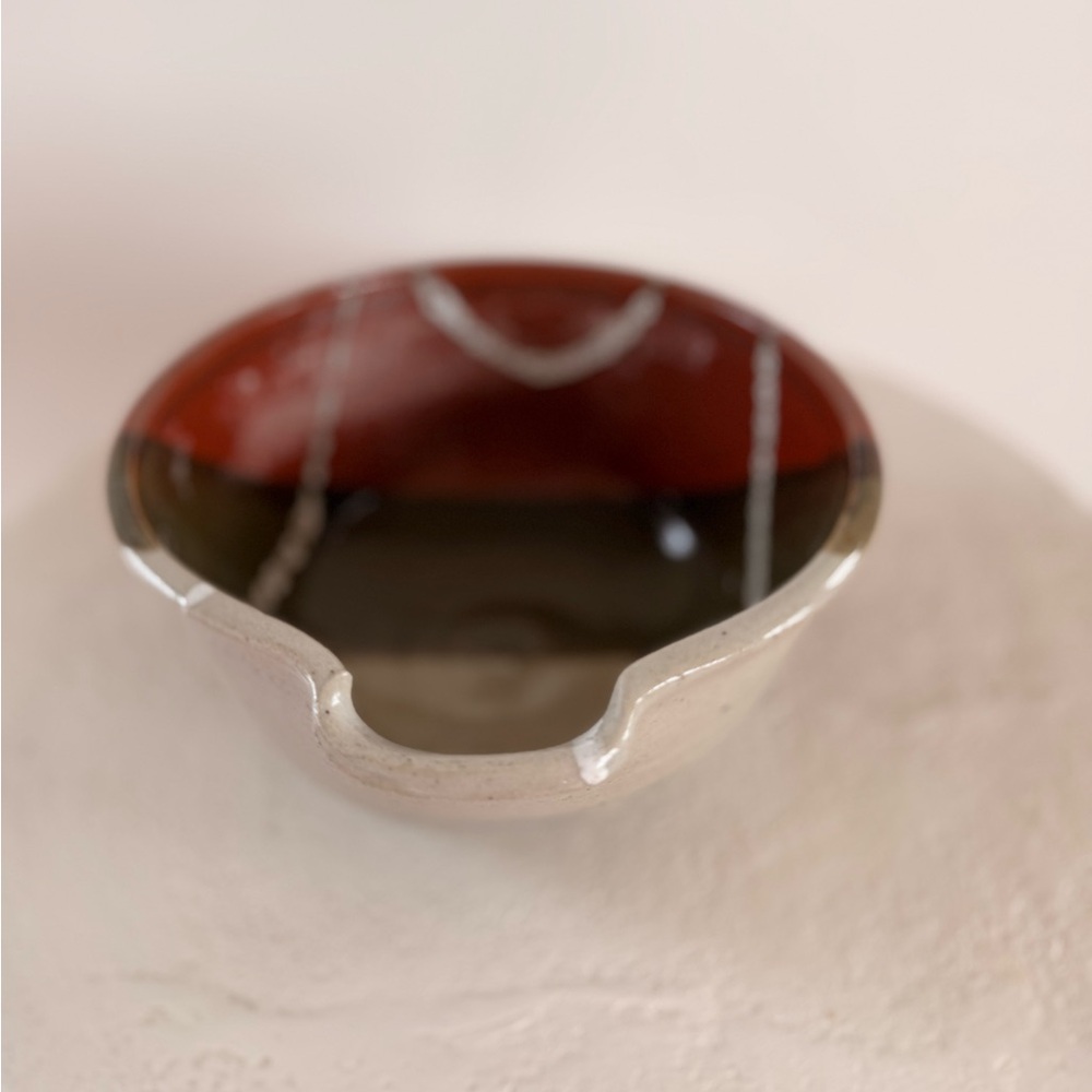 STUDIO POTTERY BATTER BOWL HANDLE/SPOUT HAND-MADE MID-CENTURY MODERN‎ CERAMICS - Picture 9 of 14